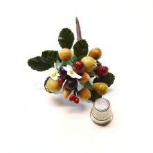 Vintage Medium Nut and Berry Cluster Hat Trim
